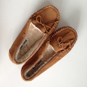 Tan Suede Minnetonka Moccasins